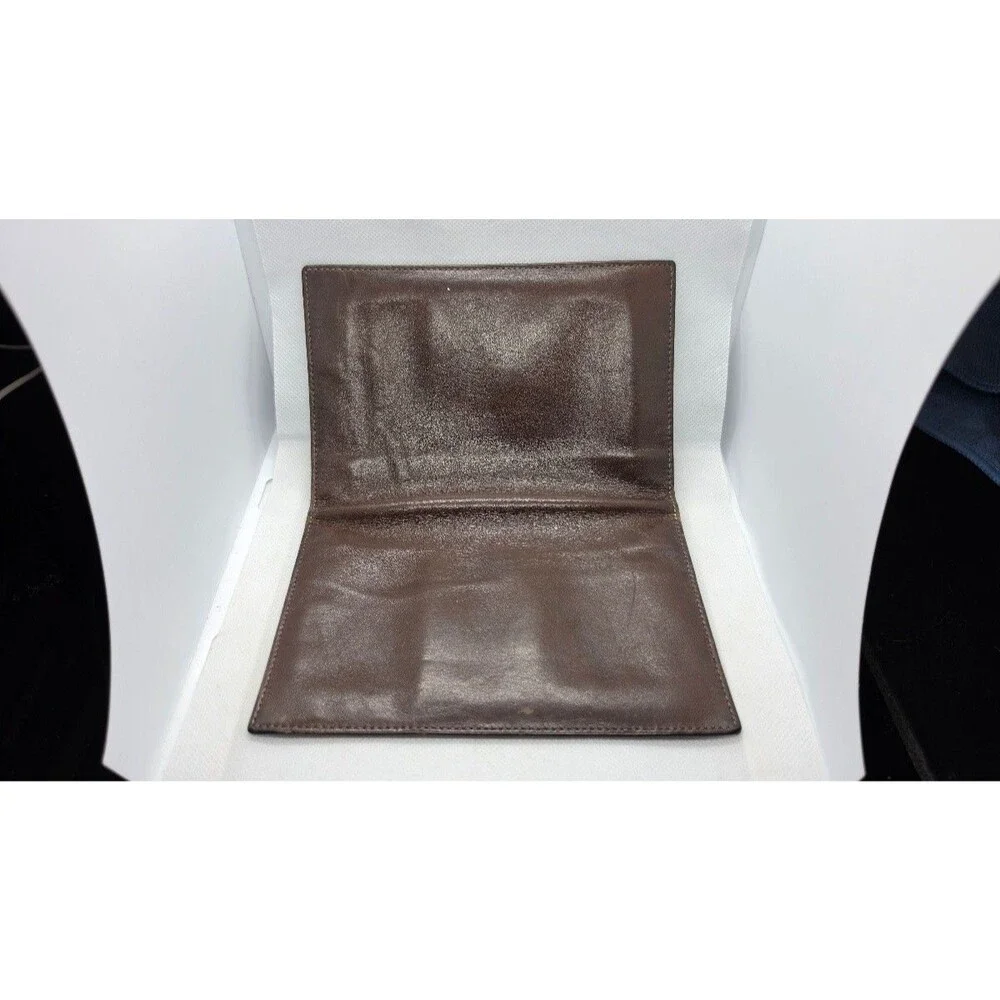 Bosca Slim Bifold Brown Leather Travel Wallet